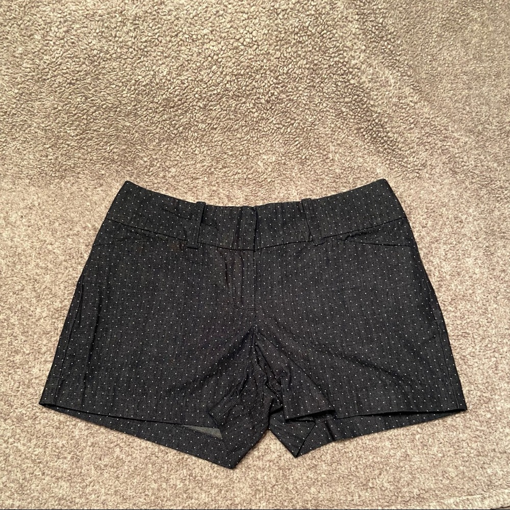 Ann Taylor Shorts Gray with Mini White Dots Size 2P